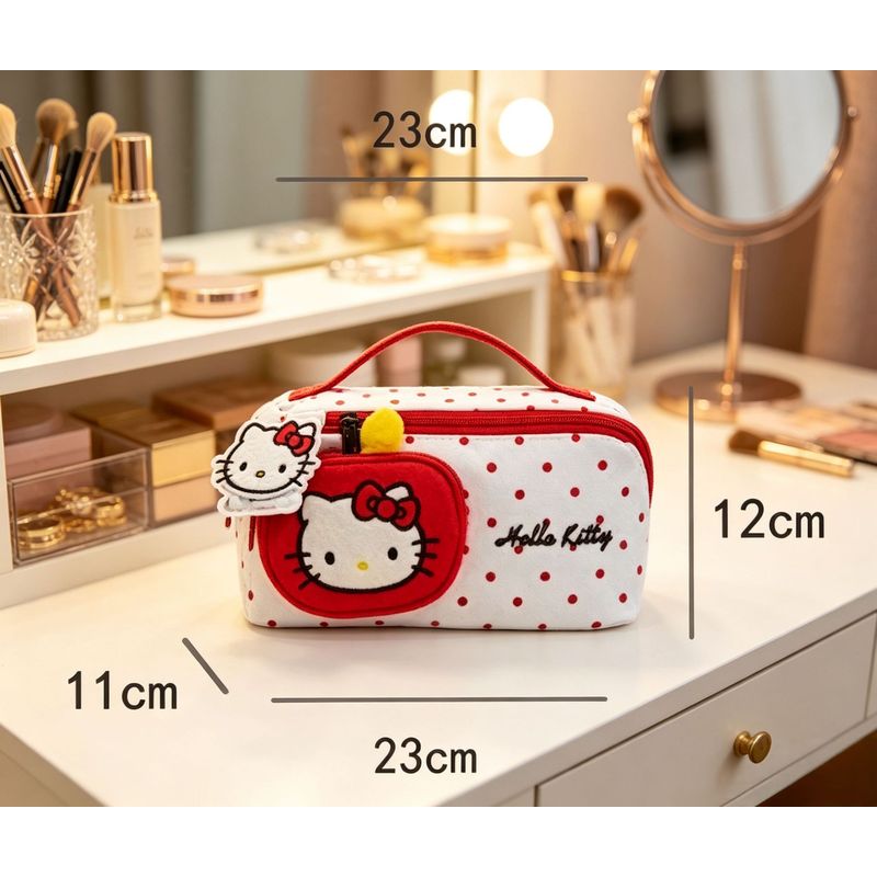 Skincare D'Alba - Hello Kitty Makeup Organizer Bag—perfect for