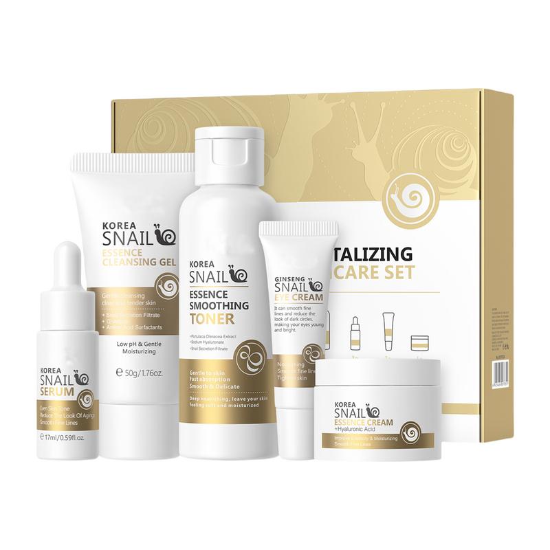 5pcs Snail Collagen Skin Care  - Snail Cream Gel recension och pris