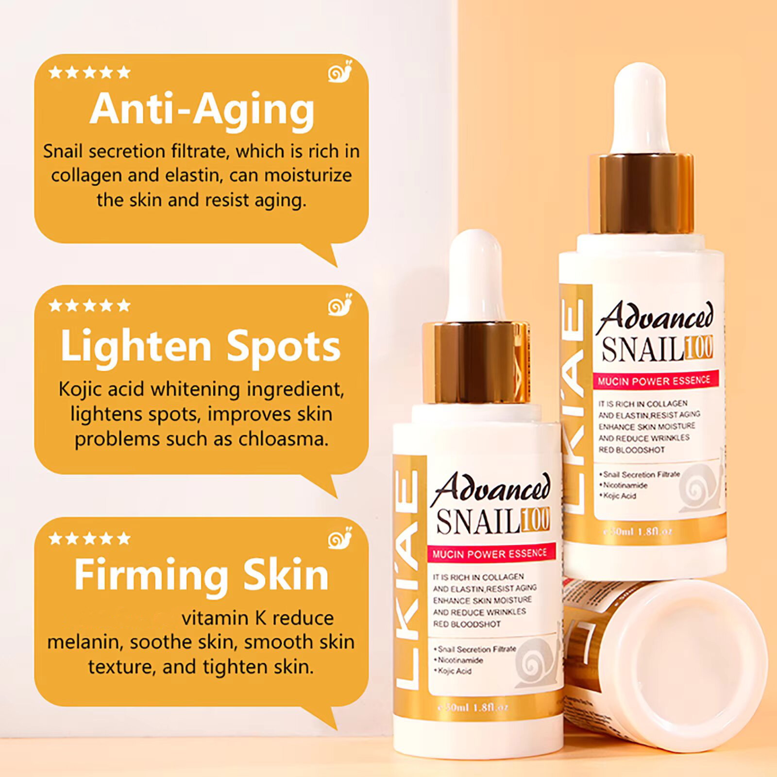 LKIAE Advanced Snail Mucin Wom - Snail Mucin Essence recension och pris