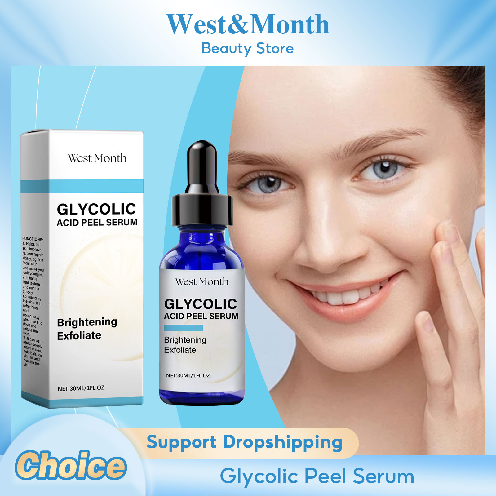 Glycolic Acid Peel Serum Exfol - Lactic Acid Toner recension och pris