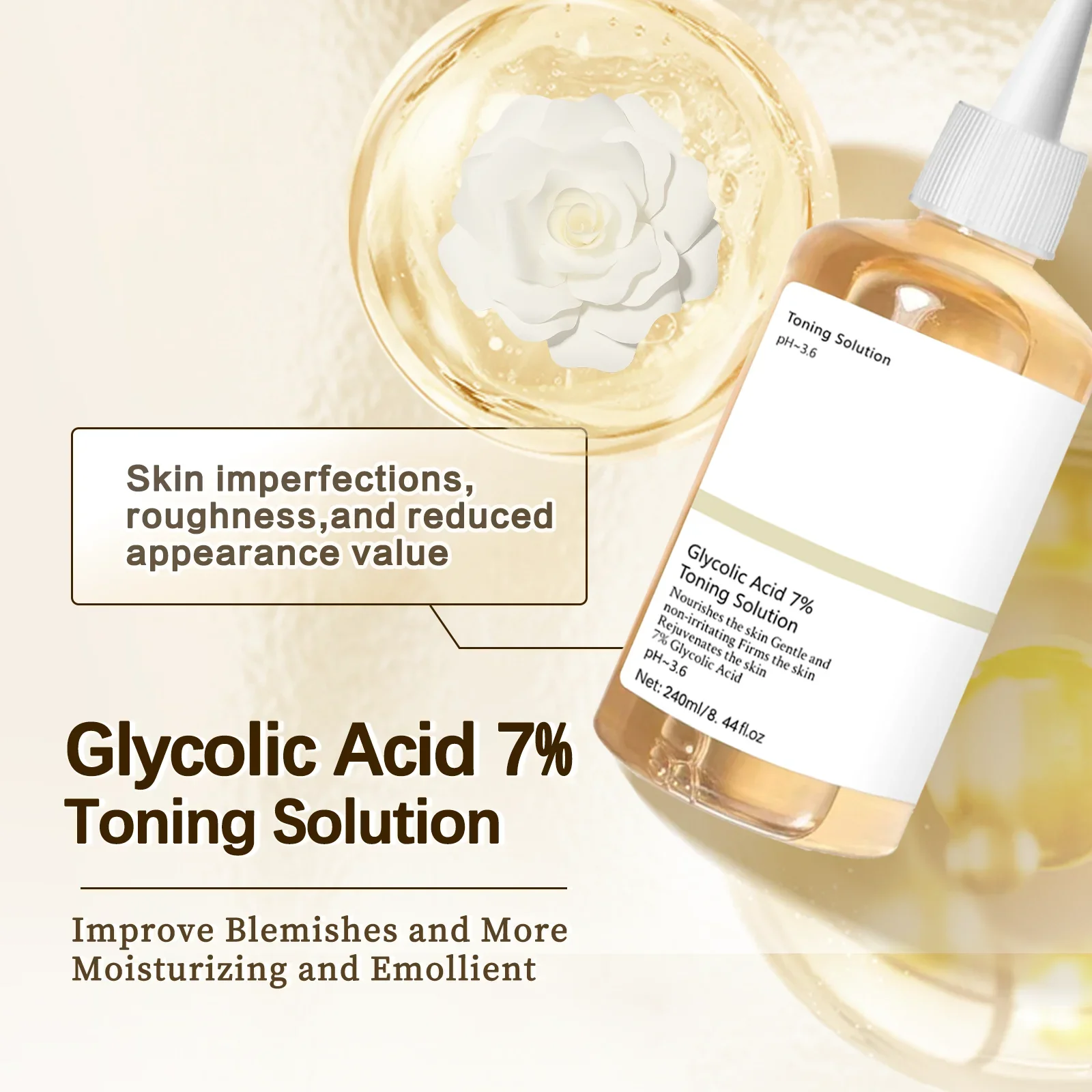 Glycolic Acid 7% Percent Tonin - Lactic Acid Toner recension och pris